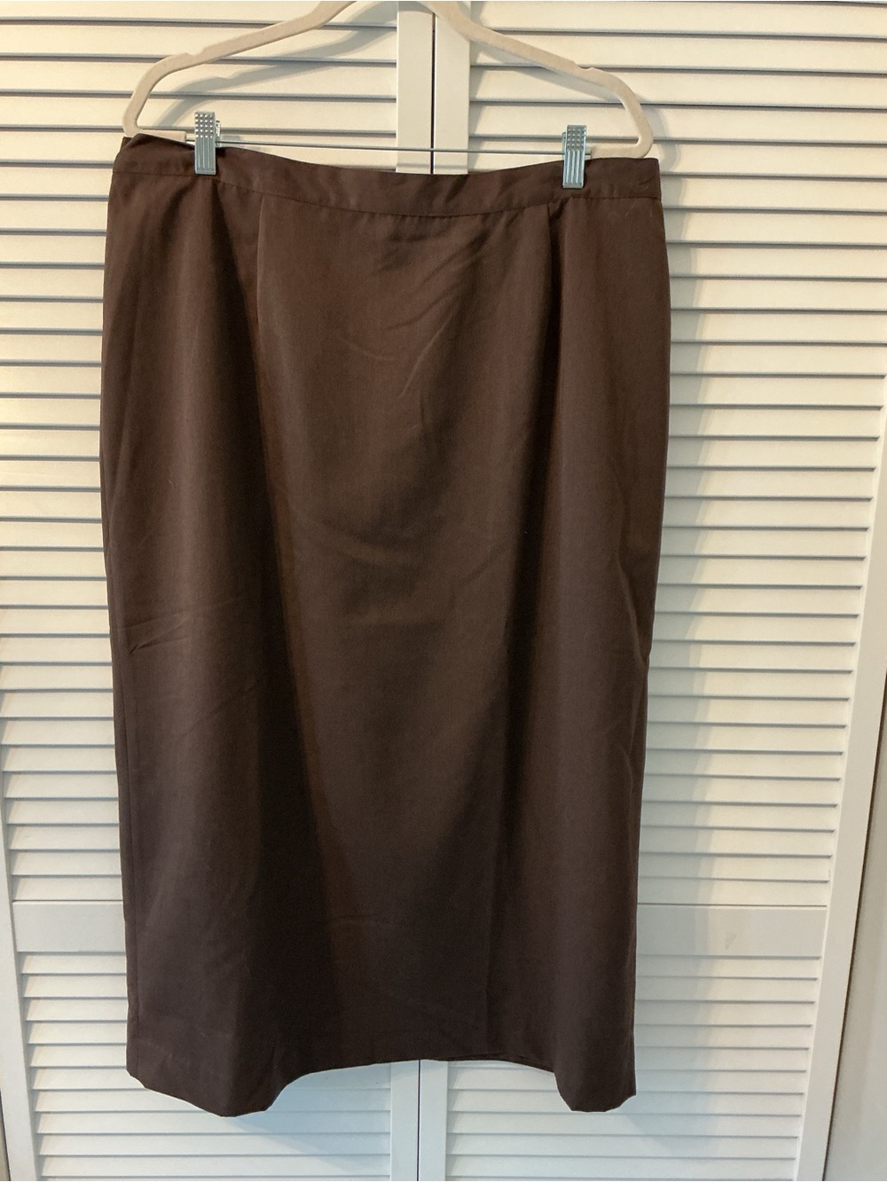 Jessica London Chocolate Brown Pencil Skirt